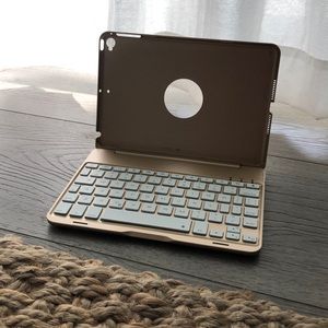 Rose gold iPad keyboard case